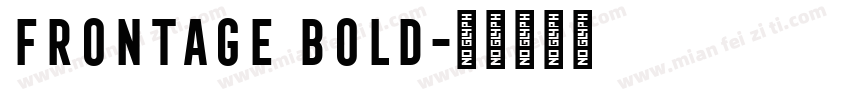 Frontage Bold字体转换